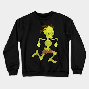 Halloween Hesitant Zombie Crewneck Sweatshirt